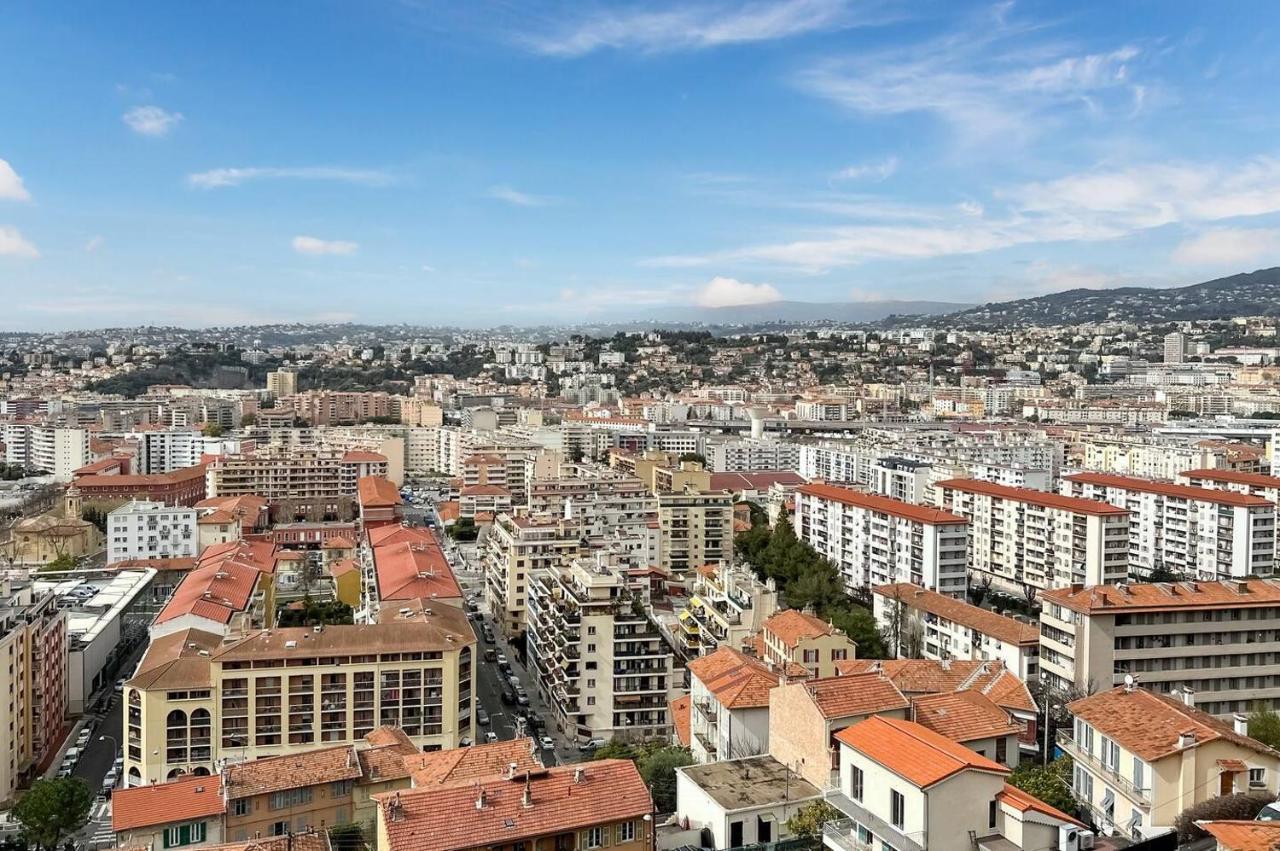 Ferienwohnung Le Panoramique Nizza Exterior foto