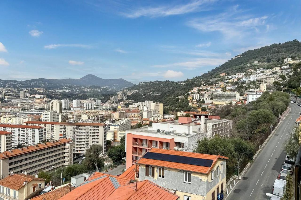 Ferienwohnung Le Panoramique Nizza Exterior foto